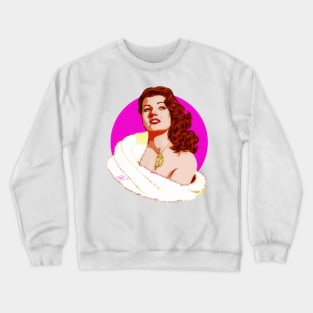 Rita Hayworth - An illustration by Paul Cemmick Crewneck Sweatshirt